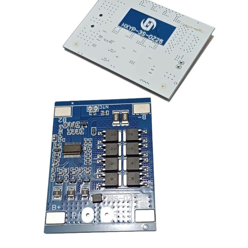 Picture of TZT 3S 12V 25A BMS 18650 Lithium BattAery Protection Board 11.1V 12.6V Anti-Overcharge With Balance And Temperature Control Navy Blue