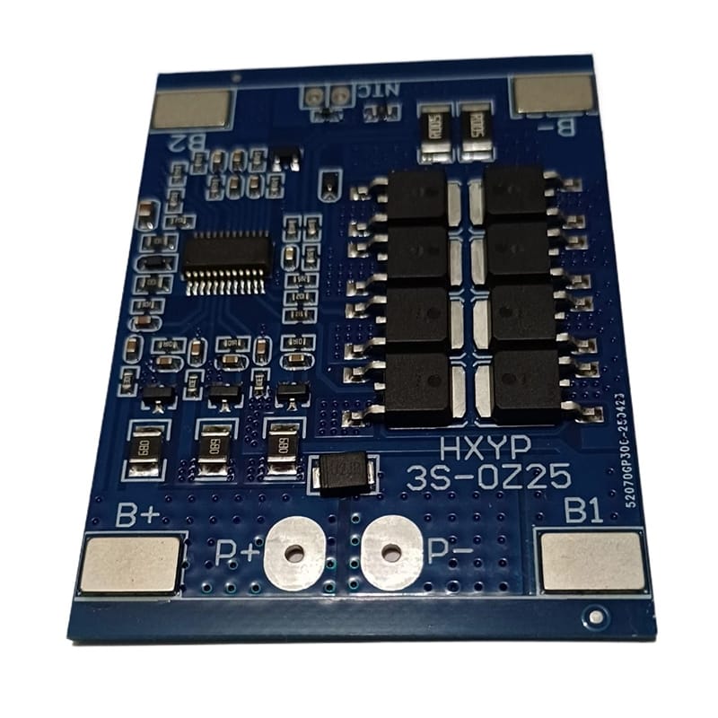 Picture of TZT 3S 12V 25A BMS 18650 Lithium BattAery Protection Board 11.1V 12.6V Anti-Overcharge With Balance And Temperature Control Navy Blue