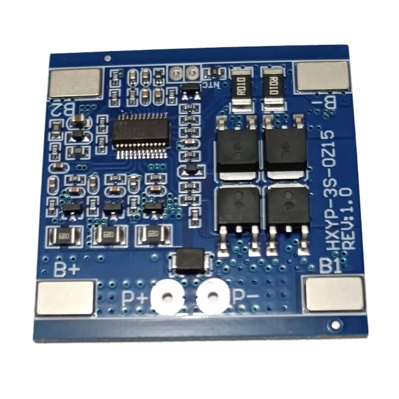 Picture of TZT 3S 12V 15A BMS 18650 Lithium BattAery Protection Board 11.1V 12.6V Anti-Overcharge With Balance And Temperature Control Navy Blue