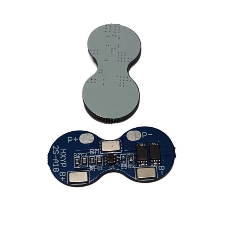 Picture of 2S Li-ion 18650 Lithium Battery Charger Protection Board 7.4V Overcurrent Overcharge / Overdischarge Protection 4A 2 Series BMS Blue