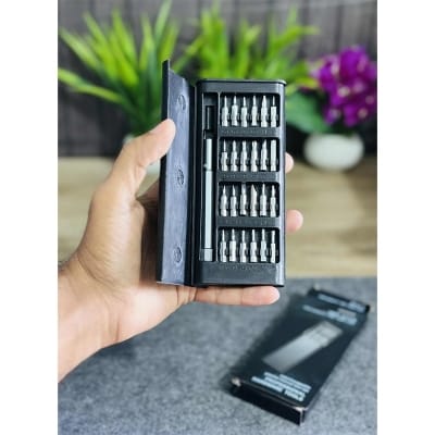 Picture of 24 in 1 Screwdriver set Magnetic Screwdriver Kit with Detachable Handle Tools Black