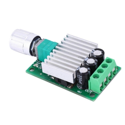 Picture of DC Motor Speed Controller 12V 24V 10A Adjustable Speed Regulator for Fan Motor LED Light Green