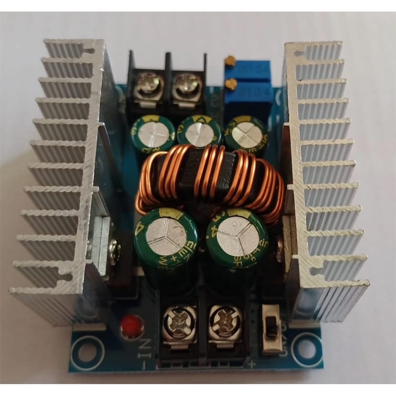 Picture of 300W XL4016 MAX 20A DC-DC Step Down Buck Converter 5-40V to 1.2-35V Adjustable Power Supply Module Green