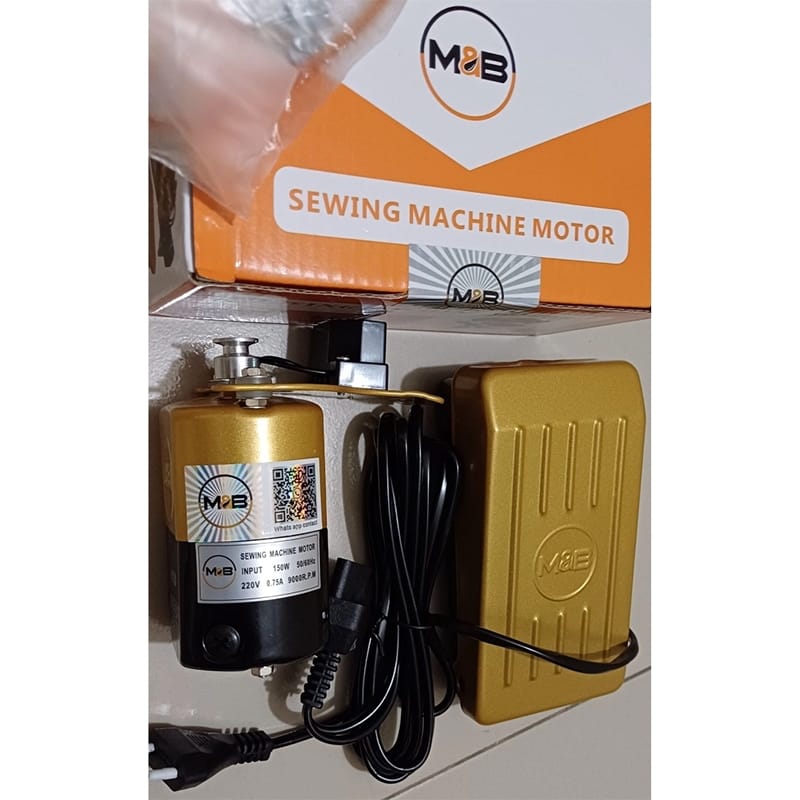 Picture of Sewing Machine Motor 220V 150W 9000RPM With Foot Pedal Controller-100% Copper Guaranteed-New Model 