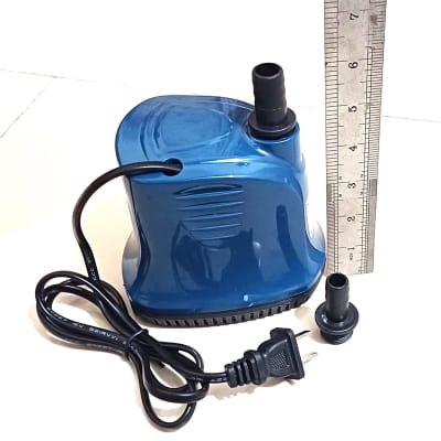 Picture of Submersible Water Pump AC : 220V-240V/50Hz-35W Hmax : 1.8M IPX8 ROHS Pump for Aquarium, Fish Tank, Water Fountain, Gardens, Hydroponic Systems, Cooling and Circulation Systems Black Blue