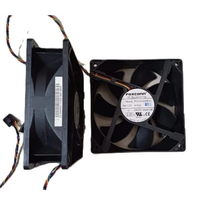 Picture of DC Brushless Hi Speed Cooling Fan FOXCONN PV123812DSPF 01 12V 0.90A 5’*5’ inch 15000 RPM Air Compatible devices Server 4-wire interface-2 Black