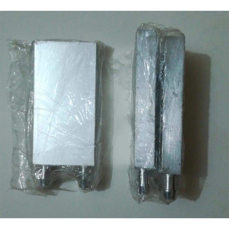 Picture of Aluminium Cooling Water Block Double 2 Peltier Size Silver
