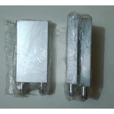 Picture of Aluminium Cooling Water Block Double 2 Peltier Size Silver