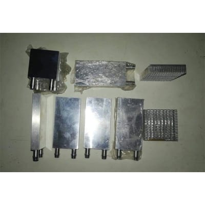 Picture of Aluminium Cooling Water Block Double 2 Peltier Size Silver
