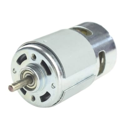 Picture of 775 DC Motor 12V-18V-24V 360W 21000 RPM 5mm Shaft Double Ball Bearing High Torque Large Power with Bracket DIY for Mini Angle Grinder-Table Saw Drill-Electrical Tools-Mini Generator Project-Granding Machine-Drill Machine-Water Pump & Sprayer Et Silver