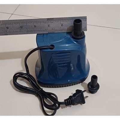 Picture of Submersible Water Pump AC : 220V-240V/50Hz-35W Hmax : 1.8M IPX8 ROHS Pump for Aquarium, Fish Tank, Water Fountain, Gardens, Hydroponic Systems, Cooling and Circulation Systems Etc-With Nozzle Botto Suction Blue