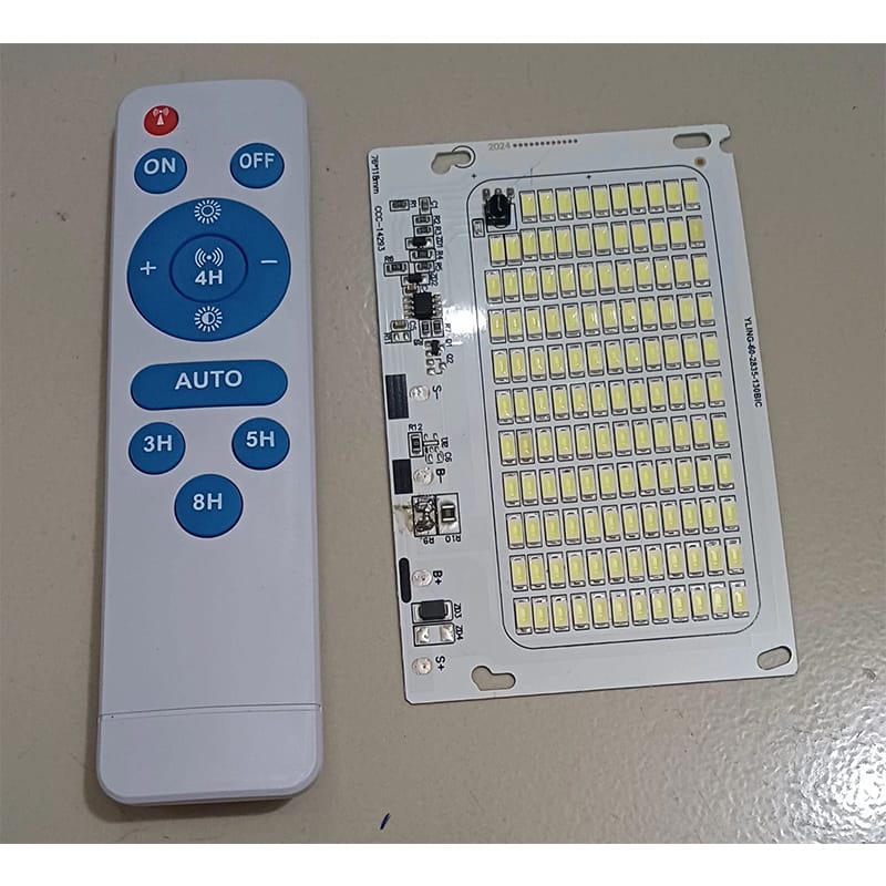Picture of 60W 3.7V Solar Led Light With Remote Control Remote Led Light ( Original ) Silver