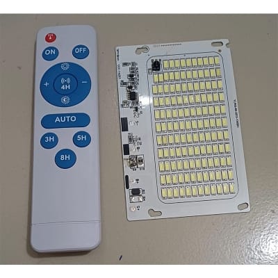 Picture of 60W 3.7V Solar Led Light With Remote Control Remote Led Light ( Original ) Silver