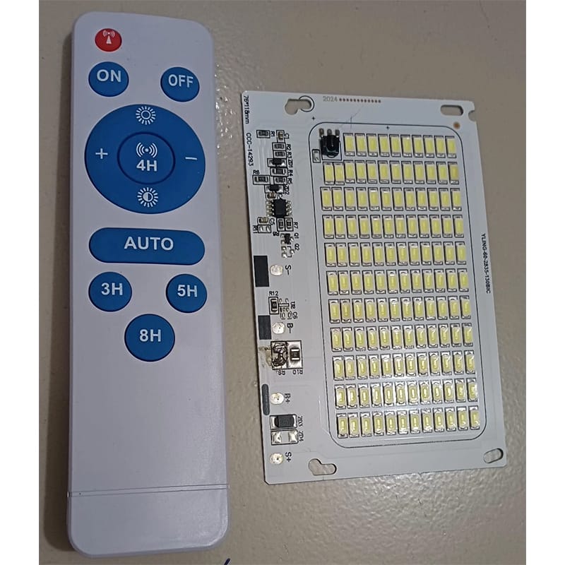 Picture of 60W 3.7V Solar Led Light With Remote Control Remote Led Light ( Original ) Silver