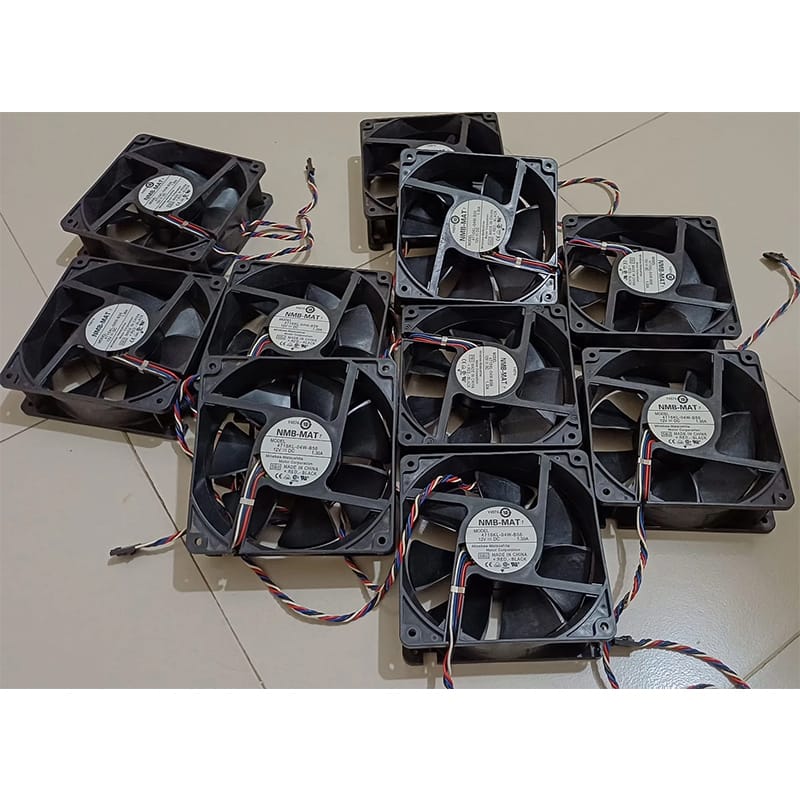 Picture of DC Brushless Hi Speed Cooling Fan NMB MAT 4715KL-04W-B56 12V 1.30A 5’*5’ inch 15000 RPM Air Compatible devices Server 4-wire interface-2 1PC 