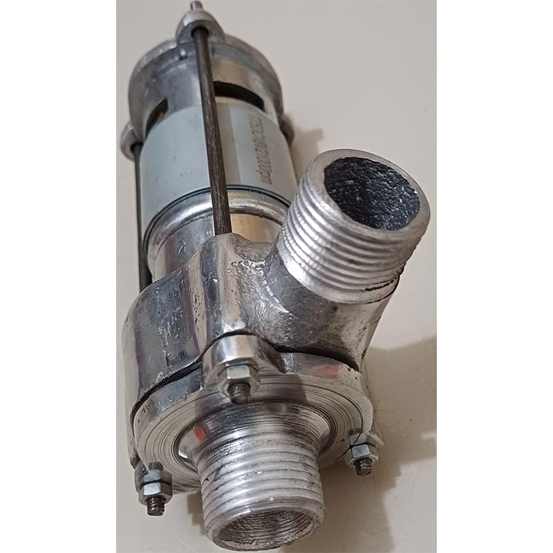 Picture of 775 DC Motor 12V-18V-24V-21000 RPM Double bearing+V4 Metal Pump Kit-Water Flow 40 Litre Per Miniute Silver
