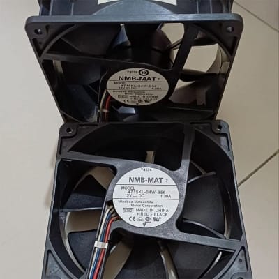Picture of DC Brushless Hi Speed Cooling Fan NMB MAT 4715KL-04W-B56 12V 1.30A 5’*5’ inch 15000 RPM Air Compatible devices Server 4-wire interface-2 Black