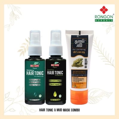 Picture of Rongon Herbals-Hair Tonic & Mud Mask Mini Combo
