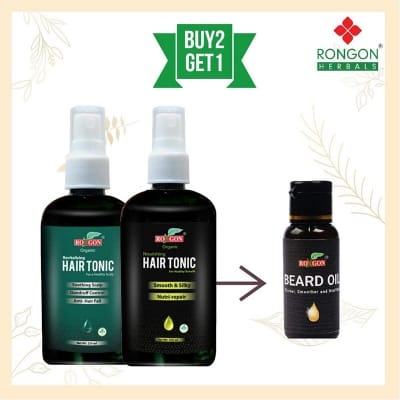 Picture of Rongon Herbals Buy 2 Get 1 Hair Tonic & Beard Oil