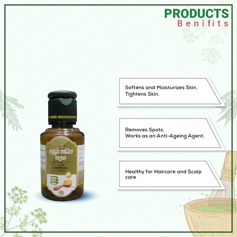 Picture of Rongon Herbals Aloe Olive Oil 50 Ml