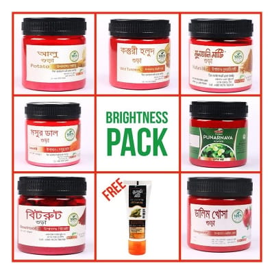 Picture of Rongon Herbals Brightness Packs  For Skin Care