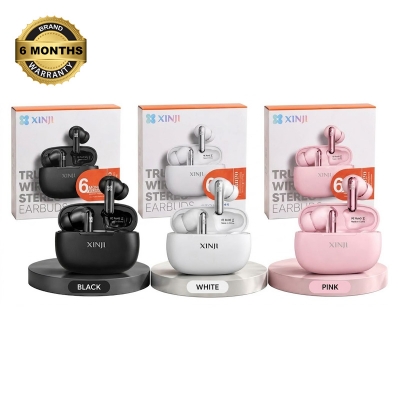 Picture of XINJI STONE M1 True Wireless Stereo Earbuds Bluetooth 5.3 ENC Noise Cancellation Touch Control TWS Earbuds with Type-C Charging & 8 Hours Playtime with 6 Months Warranty