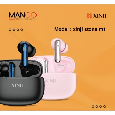 Picture of XINJI STONE M1 True Wireless Stereo Earbuds Bluetooth 5.3 ENC Noise Cancellation Touch Control TWS Earbuds with Type-C Charging & 8 Hours Playtime with 6 Months Warranty