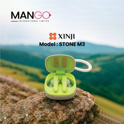 Picture of XINJI Stone M3 True Wireless Stereo Earbuds with ENC Noise Cancellation, Wireless 5.3, Touch Control & Type-C Charging – 6 Months Warranty - Green