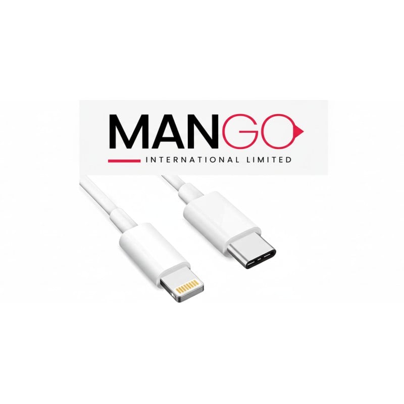 Picture of 5A Fast Charging Type-C to Lightning Data Cable 1 Meter for iPhone & iPad with High Speed Data Transfer | 6 Months Warranty | MANGO D600 - White