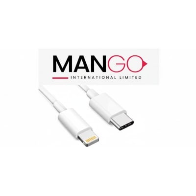 Picture of 5A Fast Charging Type-C to Lightning Data Cable 1 Meter for iPhone & iPad with High Speed Data Transfer | 6 Months Warranty | MANGO D600 - White