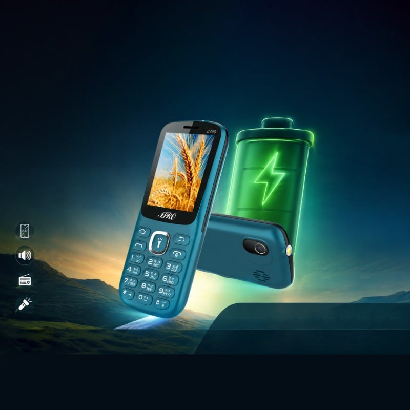 Picture of IPRO IT450 Feature Mobile Phone | Dual SIM Keypad Phone | 3000mAh Battery | 2.4 Inch Screen | 1 Year Warranty