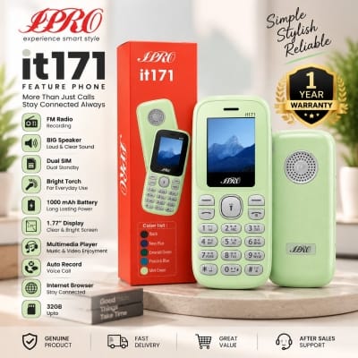 Picture of IPRO it171 Dual SIM Feature Phone | 1.77" Display, 1000mAh Battery, Bluetooth, FM Radio Recording | 1 Year Warranty