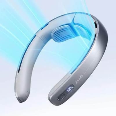 Picture of JISULIFE FA45 NeckFan Pro1 5000mAh with LED Display - Blue