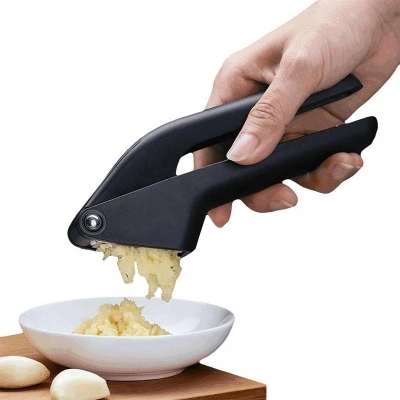 Picture of HUOHOU Kitchen Garlic Presser Manual Garlic Crusher Kitchen Tool - Black