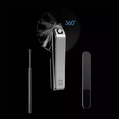 Picture of Huohou No Splash Nail Clippers Set with Metal Case - Black