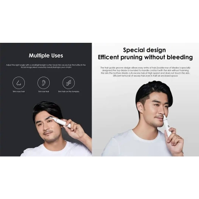 Picture of Xiaomi Soocas N1 Eyebrow Sharp Blade Nose Hair Trimmer - White