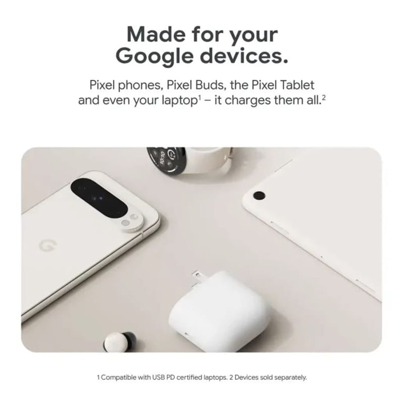 Picture of Google 45W Fast-Charging USB-C Wall Charger - White