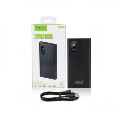 Picture of Surpass P200 10000mAh PD 22.5W Fast Charging Power Bank - Black