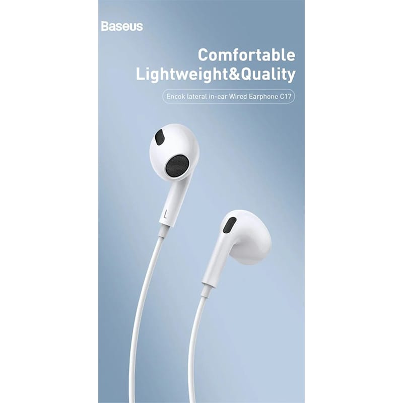 Picture of Baseus Encok C17 Type-C lateral in-ear Wired Earphone - White