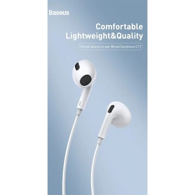 Picture of Baseus Encok C17 Type-C lateral in-ear Wired Earphone - White