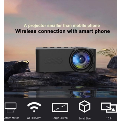 Picture of YT500 LED SOURCE SUPPORT PORTABLE MINI PROJECTOR - Yellow