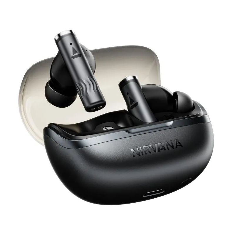 Picture of boAt Nirvana Zenith Pro Wireless Earbuds with 50dB Hybrid Adaptive ANC - Black