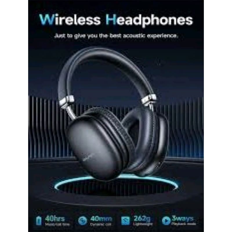Picture of Awei AT8 Wireless Overhead Earphone - Black