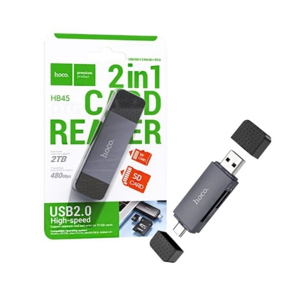 Picture of Hoco HB45 Spirit 2-in-1 USB & Type-C 2.0 Card Reader