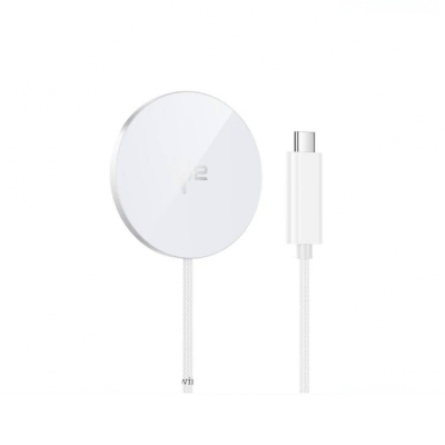 Picture of Hoco CW63 Max 15W Fast Qi2 Magnetic Wireless Fast Charger - White