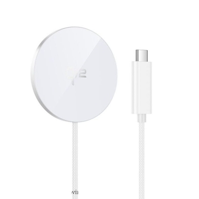 Picture of Hoco CW63 Max 15W Fast Qi2 Magnetic Wireless Fast Charger - White
