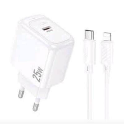 Picture of Hoco CS53A 25W PD Wall Charger with Lightning Cable - White