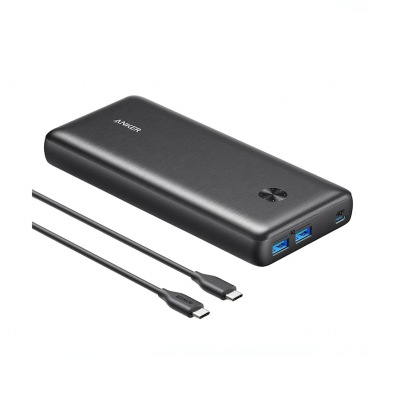 Picture of Anker PowerCore III Elite A1290 25600mAh Power Bank – 60W PD Fast Charge for Laptops | USB-C In/Out | Dual USB-A Output - Black