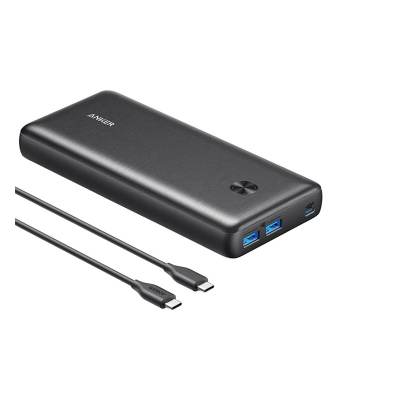 Picture of Anker PowerCore III Elite A1290 25600mAh Power Bank – 60W PD Fast Charge for Laptops | USB-C In/Out | Dual USB-A Output - Black