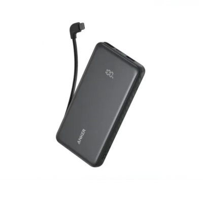 Picture of Anker Zolo 10000mAh 22.5W Power Bank with Built-in Type-C Cable - Black